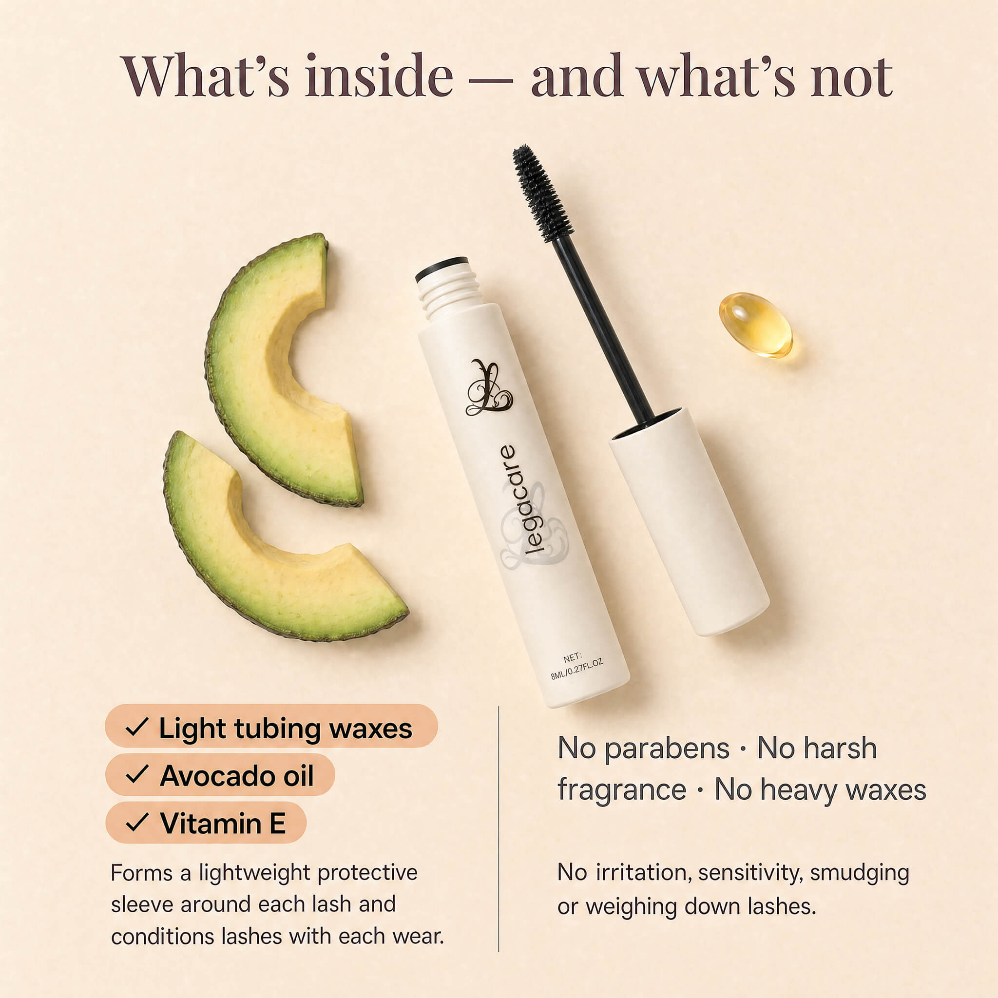 Legacare Tubing Mascara
